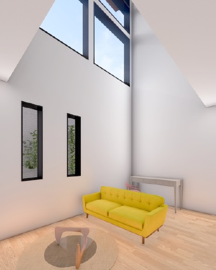 内観　LDK吹抜イメージ